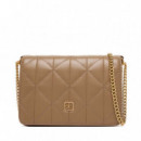 Minibolso acolchado con logotipo de emblema