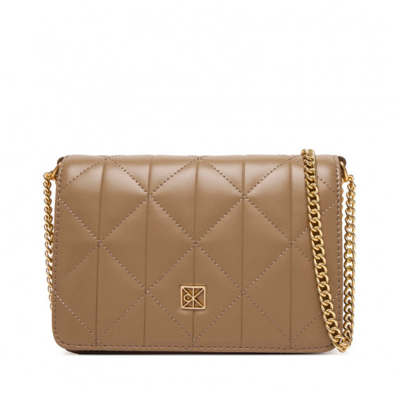 Minibolso acolchado con logotipo de emblema