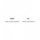 Adaptador Micro Hdmi/m - Hdmi/h CON170N  NIMO