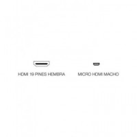 Adaptador Micro Hdmi/m - Hdmi/h CON170N  NIMO