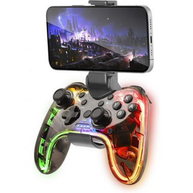 Marsgaming Mando Gamepad BLUETOOTH Mgp-bt para Pc  Nintendo Switch con Luces Rgb Neon,cable USB C  MARS GAMING