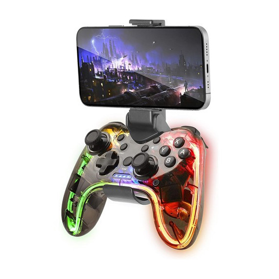 Marsgaming Mando Gamepad BLUETOOTH Mgp-bt para Pc  Nintendo Switch con Luces Rgb Neon,cable USB C  MARS GAMING