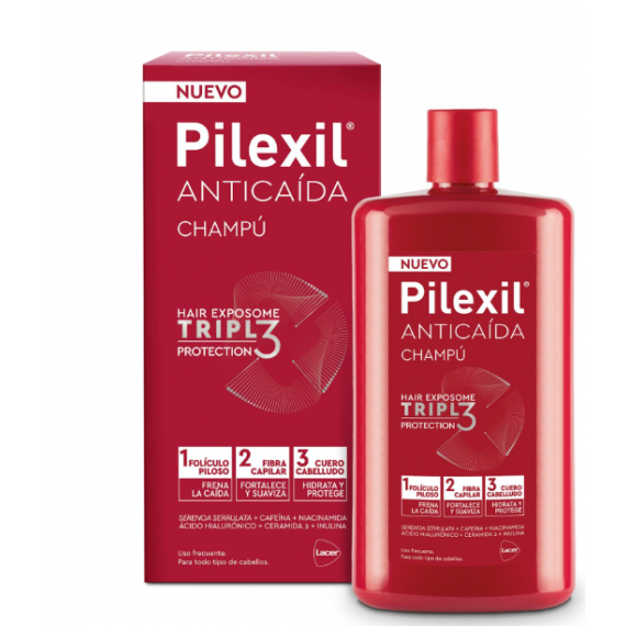 Pilexil Anticaida Champu Triple Protection 1 Envase 450 Ml  LACER
