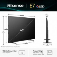 HISENSE 65E77Q Televisor Qled 65" 4K Uhd Smart TV