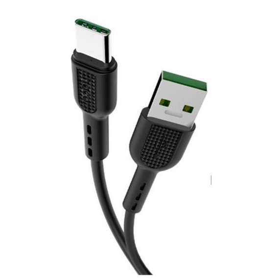 Hoco Cable USB a USB-C X33 Surge, 1M, 5A, Negro