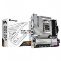 Gigabyte GA-B650M Aorus Elite AX Ice Placa Base AM5 mATX DDR5 WiFi HDMI DP Blanca