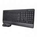 Trust Trezo Teclado y Ratón Inalámbricos RF Negro