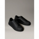 Zapatillas de Piel Engomada con Logo Emblemático de CALVIN KLEIN