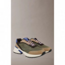 Zapatillas de piel y malla transpirables de Calvin Klein