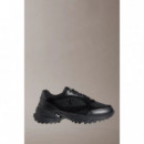 Zapatillas de piel y malla transpirables de Calvin Klein