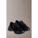 Zapatillas de piel y malla transpirables de Calvin Klein