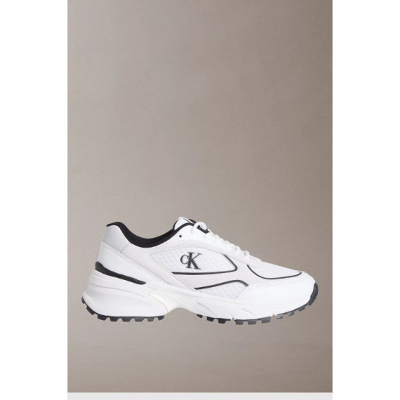 Zapatillas de running de mezcla de ante de mujer con logo distintivo de Calvin Klein