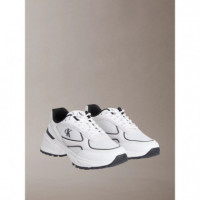Zapatillas de running de mezcla de ante de mujer con logo distintivo de Calvin Klein