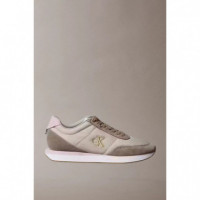 Zapatillas de Running de Mezcla de ante con Logo Distintivo de CALVIN KLEIN