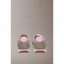 Zapatillas de running de mezcla de ante con logo distintivo de Calvin Klein