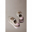 Zapatillas de running de mezcla de ante con logo distintivo de Calvin Klein