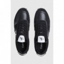 Zapatillas de ante y piel Toothy runner laceup de Calvin Klein