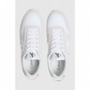 Zapatillas de ante y piel Toothy runner laceup de Calvin Klein