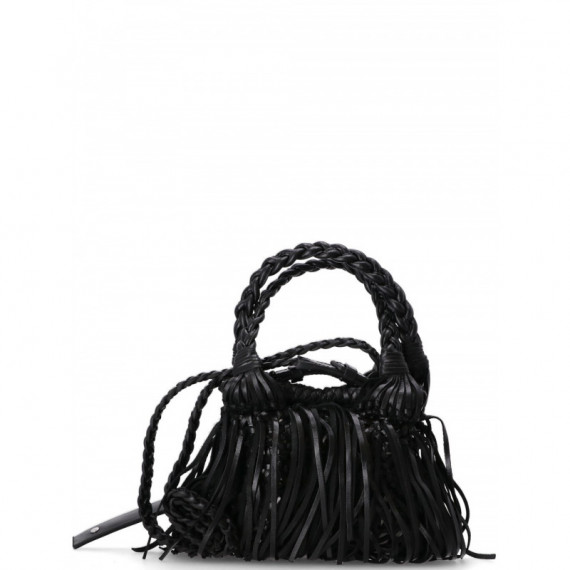KARL LAGERFELD - k/weave sm tote fringes - 1av - B1W30276/1av