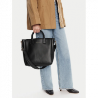 Bolso TOMMY HILFIGER Tote de Bandolera con Logo Negro