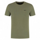 Waffle T-shirt 10269584 01 Open Green  BOSS