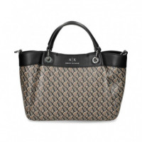 SHOPPING BAG BROWN BASS / BLACK