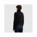 CHENILLE MONOLOGO SWEATER BLACK