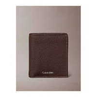 Foil Emboss Ew Trifold W Card Ck Dark Br  CALVIN KLEIN