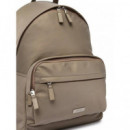 SLEEK ROUND BACKPACK DESERT TAUPE