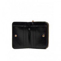 CK MEDIUM FLAP ZIP AROUND BLACK