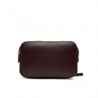 EMBLEM AOP ELONGATED CAMERA BAG FUDGE AO