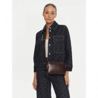 EMBLEM AOP ELONGATED CAMERA BAG FUDGE AO