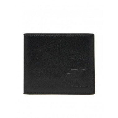 Bold Ck Ew Billfold W/ Coin Black  CALVIN KLEIN