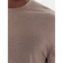 LS 100% MERINO CREW 14GG TAUPE TONE