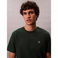 Ss Easy Monogram Tee Sycamore  CALVIN KLEIN