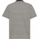 SS 20S STRIPE JERSEY MONOLOGO CN BLACK