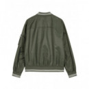 LS JEANS TIPPED HERO BOMBER DUSTY OLIVE