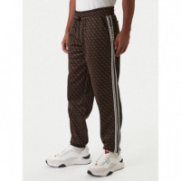 Parimo 4G Cuffed Pan 4G Jacquard Chocola  GUESS