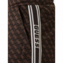 Parimo 4G Cuffed Pan 4G Jacquard Chocola  GUESS