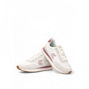 RETRO RUNNER  LACE UP NYLON MG BRIGHT WH