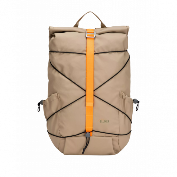 Mochila ELLIKER Dayle Roll Top Backpack 21/25L Sand