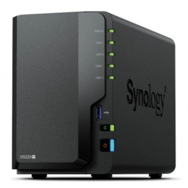 Unidad Nas SYNOLOGY Diskstation DS225+ 2 Bahias 3.5"/2.5" 2GB DDR4