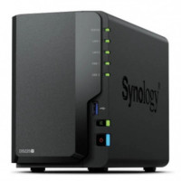 UNIDAD NAS SYNOLOGY DISKSTATION DS225+ 2 BAHIAS 3.5"/2.5" 2GB DDR4