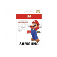 SAMSUNG Tarjeta Memoria Micro Sdxc Express 256GB para Nintendo Switch 2 Super Mario