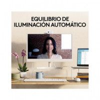 LOGITECH Webcam Brio 100 Blanco Full HD
