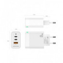 AiSENS Cargador Red Por Usb Y 2X Tipo C 65W Gan Blanco