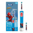 Cepillo Dental Oral-b Pro Kids 3 Spiderman Azul BRAUN