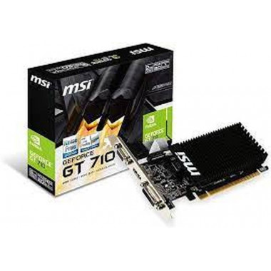 MSI TARJETA GRAFICA GT 710 2GB GDDR3 LP