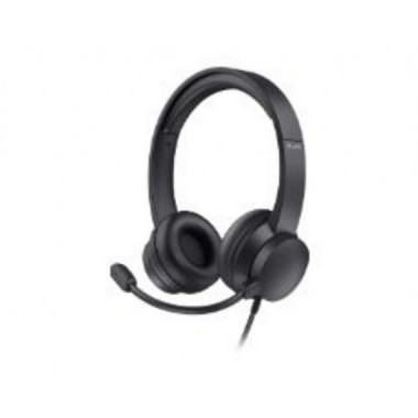 Auriculares con Micrófono Trust Auric+Micro HS-201 USB-A Negros