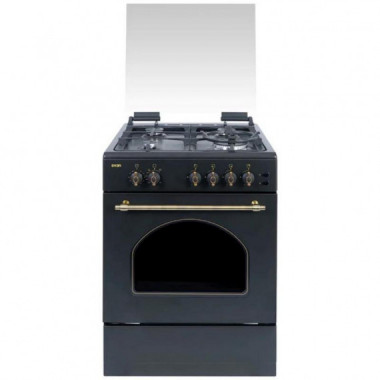 Svan SKGW4600RN Cocina Gas 60cm Rústica Negra